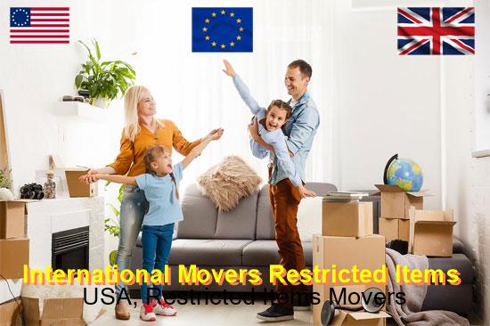 International movers handling a US bound shipment