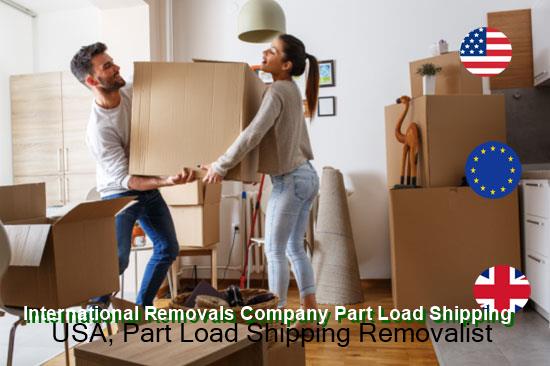Household goods prepared for shipping to the USA