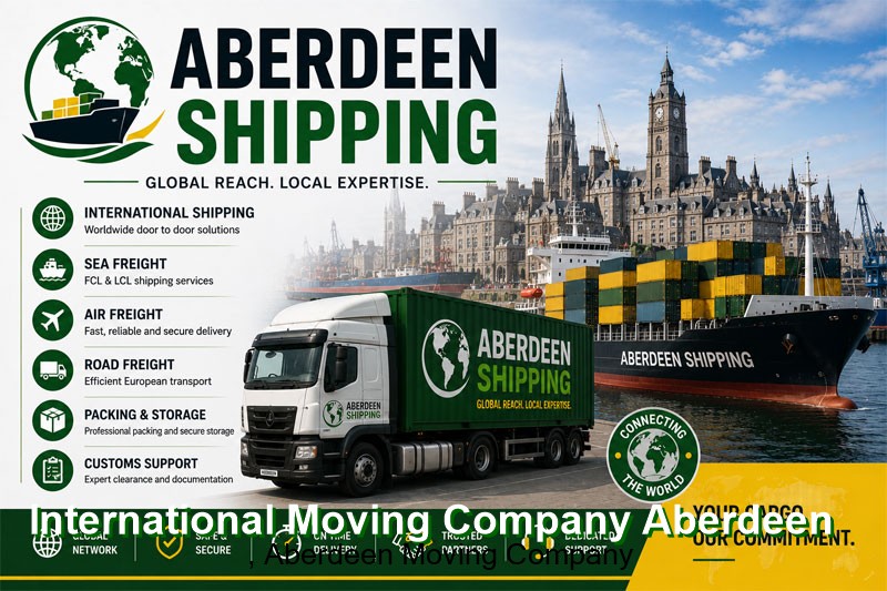 International moving company collecting household goods for overseas removal from Aberdeen