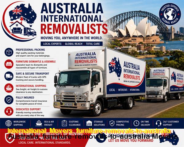 Export wrapping furniture for shipping to Australia