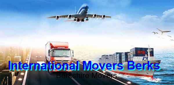 International movers and packers loading a Berkshire household for an overseas move