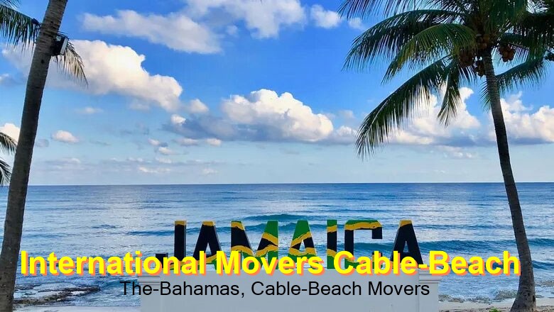 A move being delivered in Cable Beach, Bahamas