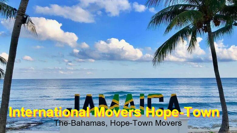 A move being delivered in Hope Town, Bahamas