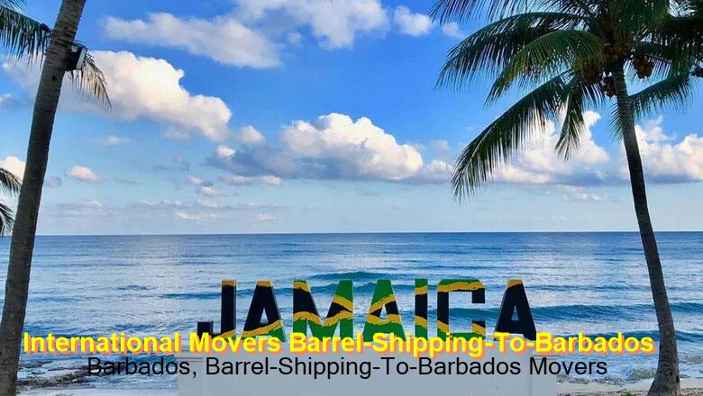 A vetted partner collecting a packed barrel in the UK for sea freight to Barbados