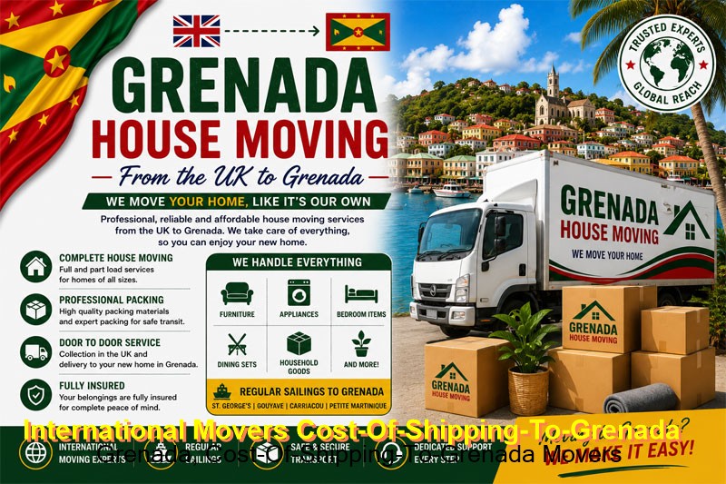 Barrels and a container priced for Grenada
