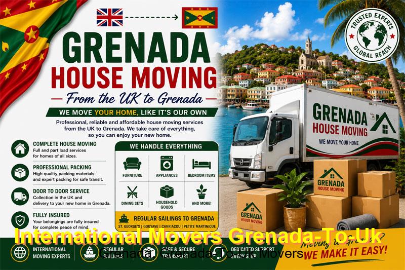 A home loaded in Grenada for the UK