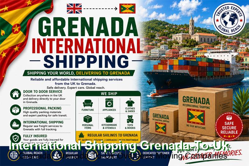 A shipment from Grenada arriving at a UK port