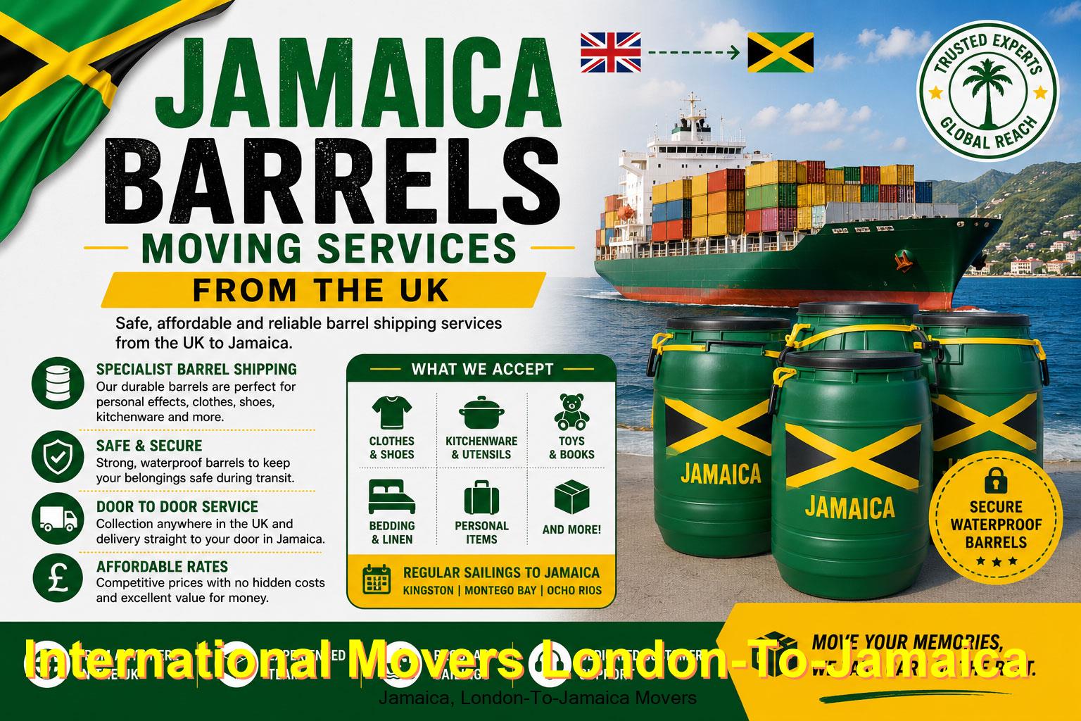 One vetted Jamaica shipping partner handling a UK to Jamaica shipment