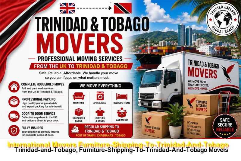 Furniture crated for Trinidad and Tobago