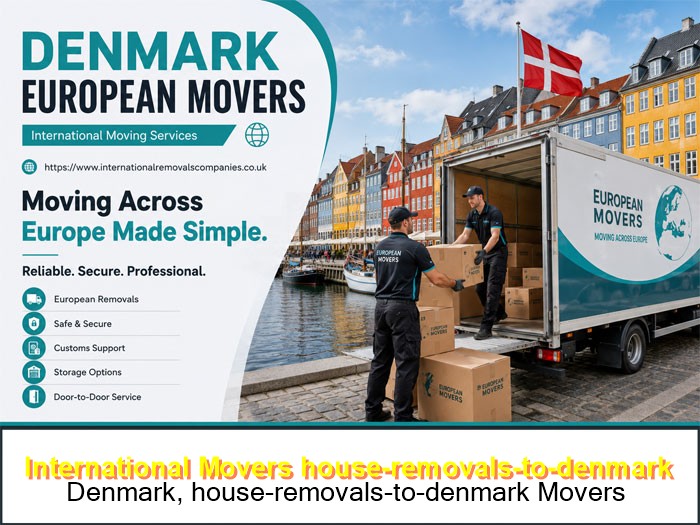 Kitchen units being loaded for a move to Germany