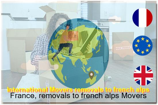 Goods inventoried for French customs clearance on a cheap removal to France