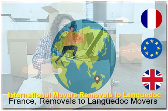 Removal goods loaded for delivery to a Languedoc Mediterranean property