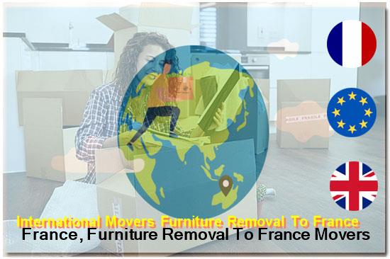 Furniture inventoried and wrapped for French customs clearance
