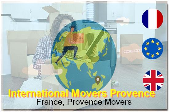 International movers at a Provence farmhouse property in the Luberon