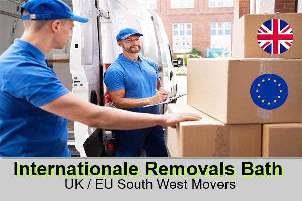 International removals from Bath Somerset to worldwide destinations