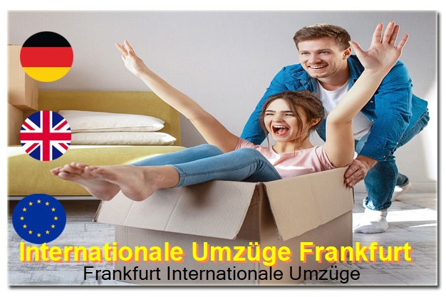 Möbelverladung für internationalen Umzug ab Frankfurt