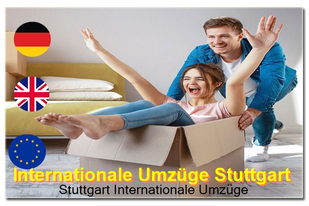 Möbelverladung für internationalen Umzug ab Stuttgart