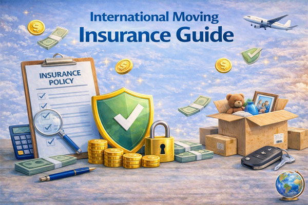 International moving insurance documents and coverage explanation