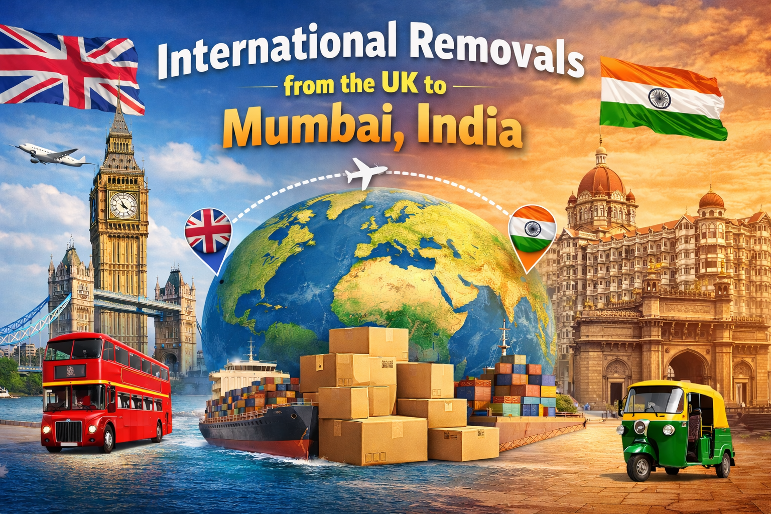 Mumbai international removals direct from Nhava Sheva port to Maharashtra