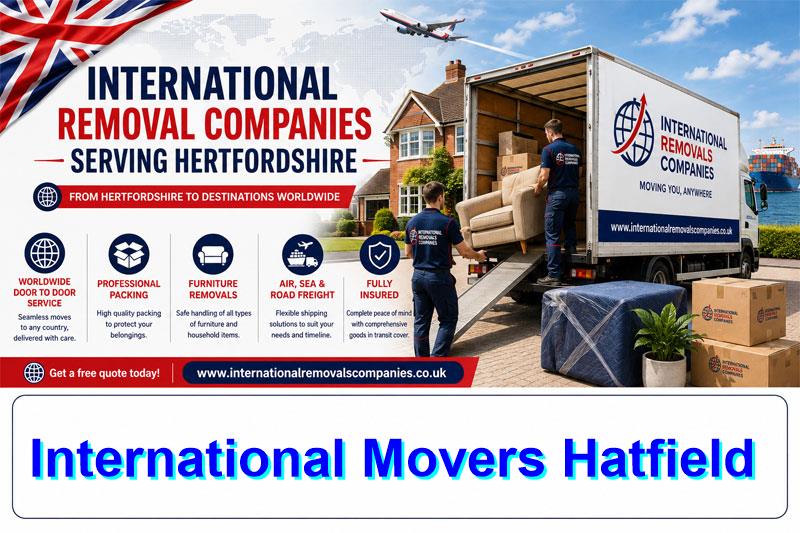 International movers loading a Hatfield household for an overseas move