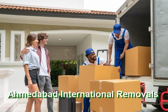 Export packed household goods ready for UK to Ahmedabad removals and shipping