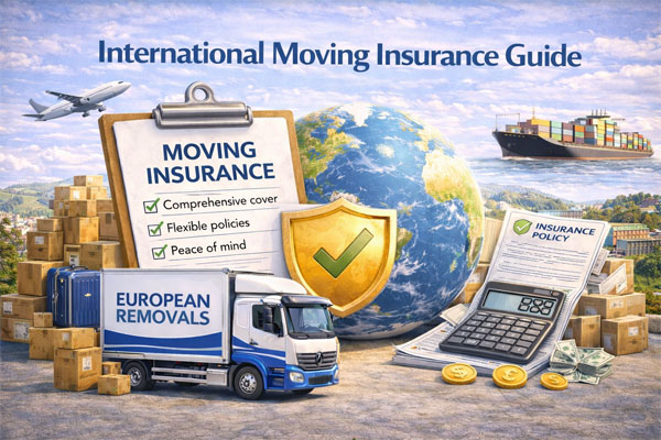 International moving insurance guide and protected overseas shipping