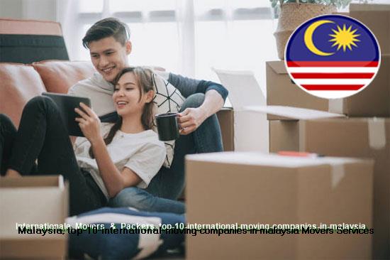 International movers and packers preparing a household shipment for Malaysia