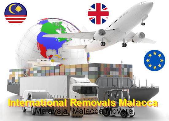 International removals to Malacca, goods loaded for the sea crossing