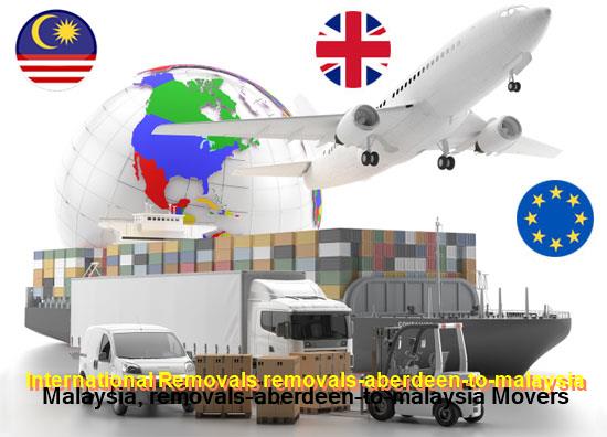 International removals from Aberdeen to Malaysia, container loaded