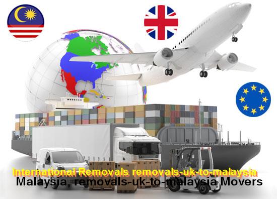 International removals to Malaysia, goods loaded for the sea crossing