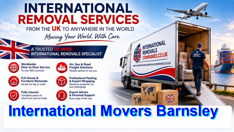 International movers loading a Barnsley household for an overseas move