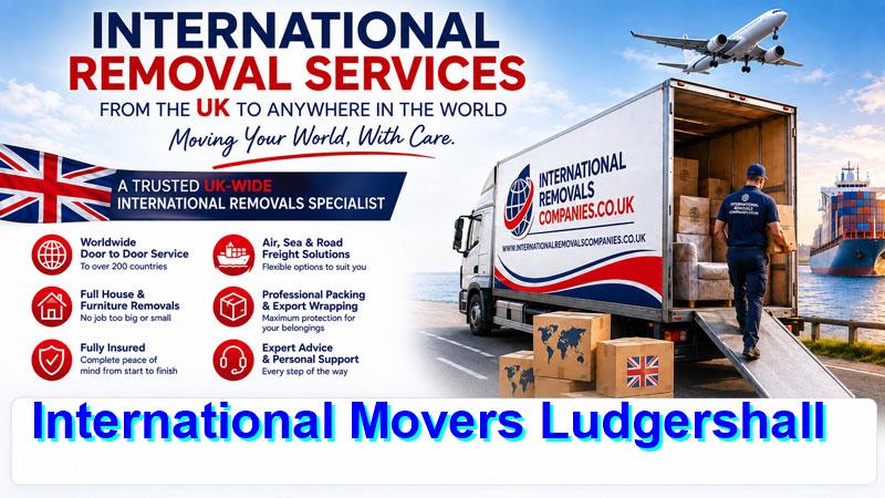 International movers loading a Ludgershall household on collection day