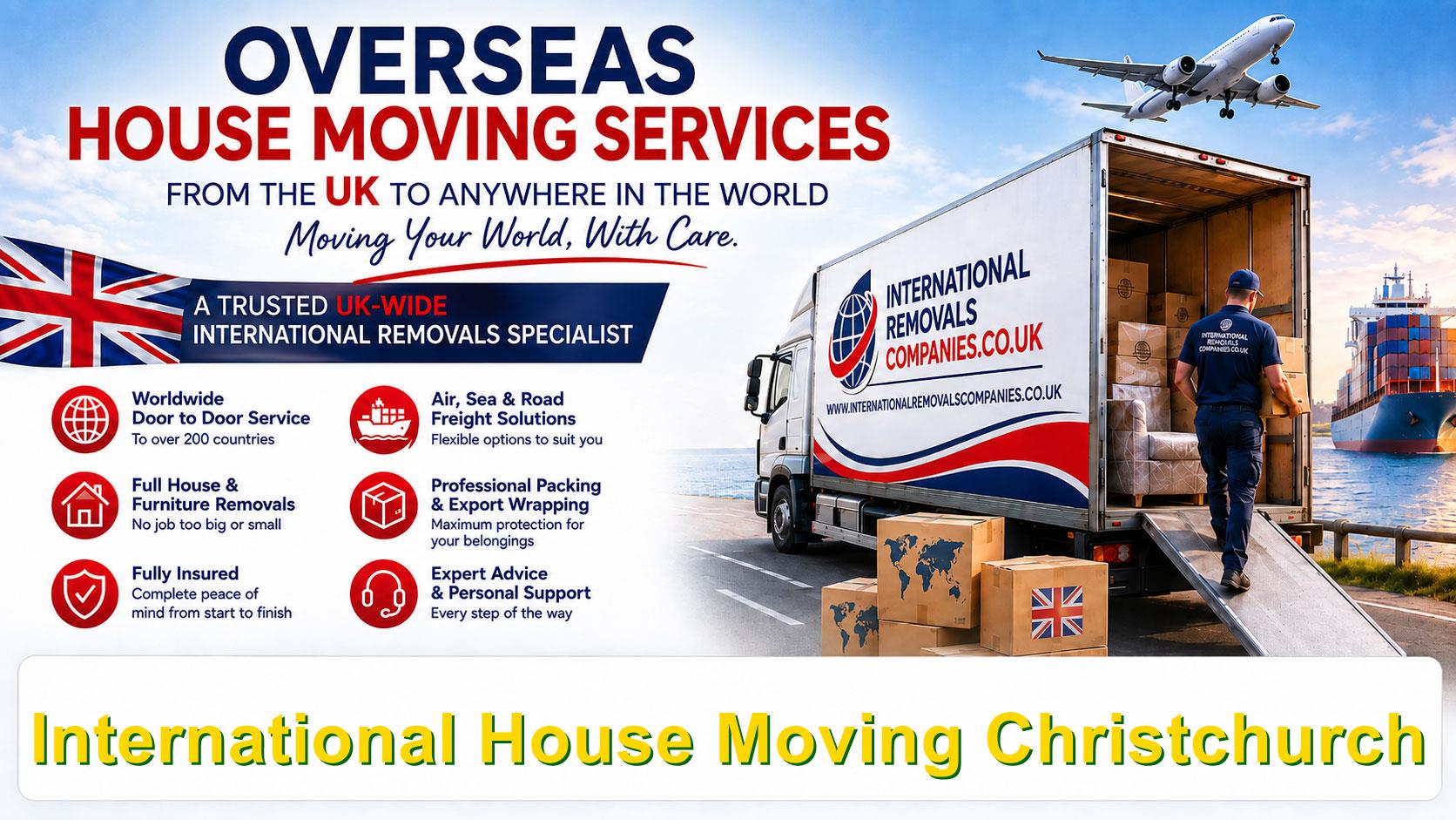 Customs documentation for an international move from Christchurch in Dorset
