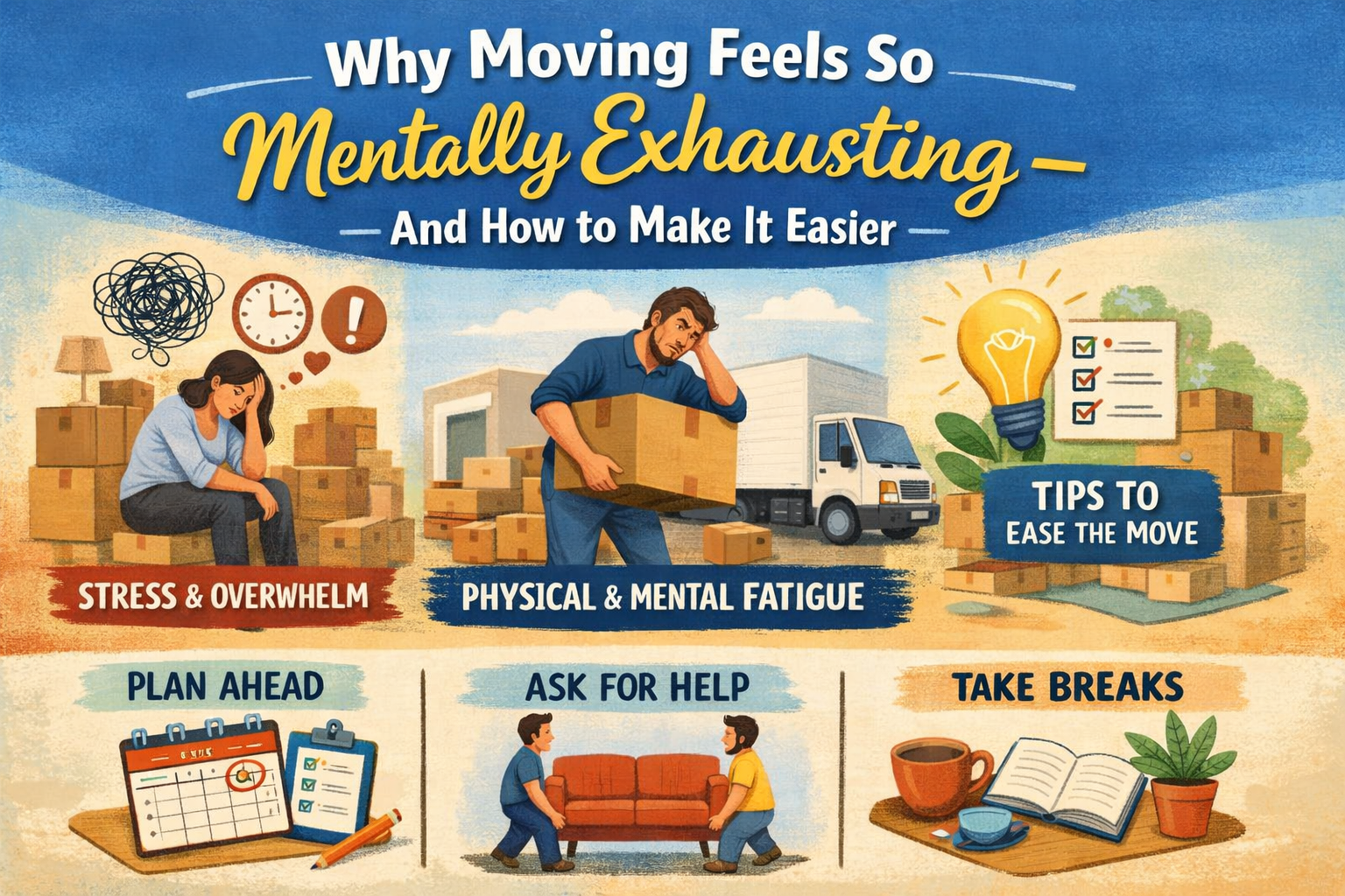 Why Moving Feels So Mentally Exhausting